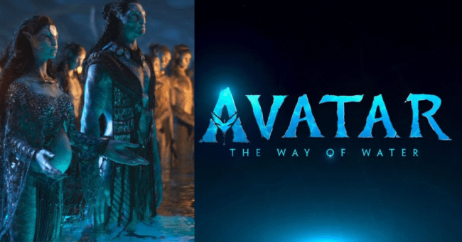 Avatar "The Way of Water" trailer reveals new footage of Pandora directed by James Cameron 2022.
